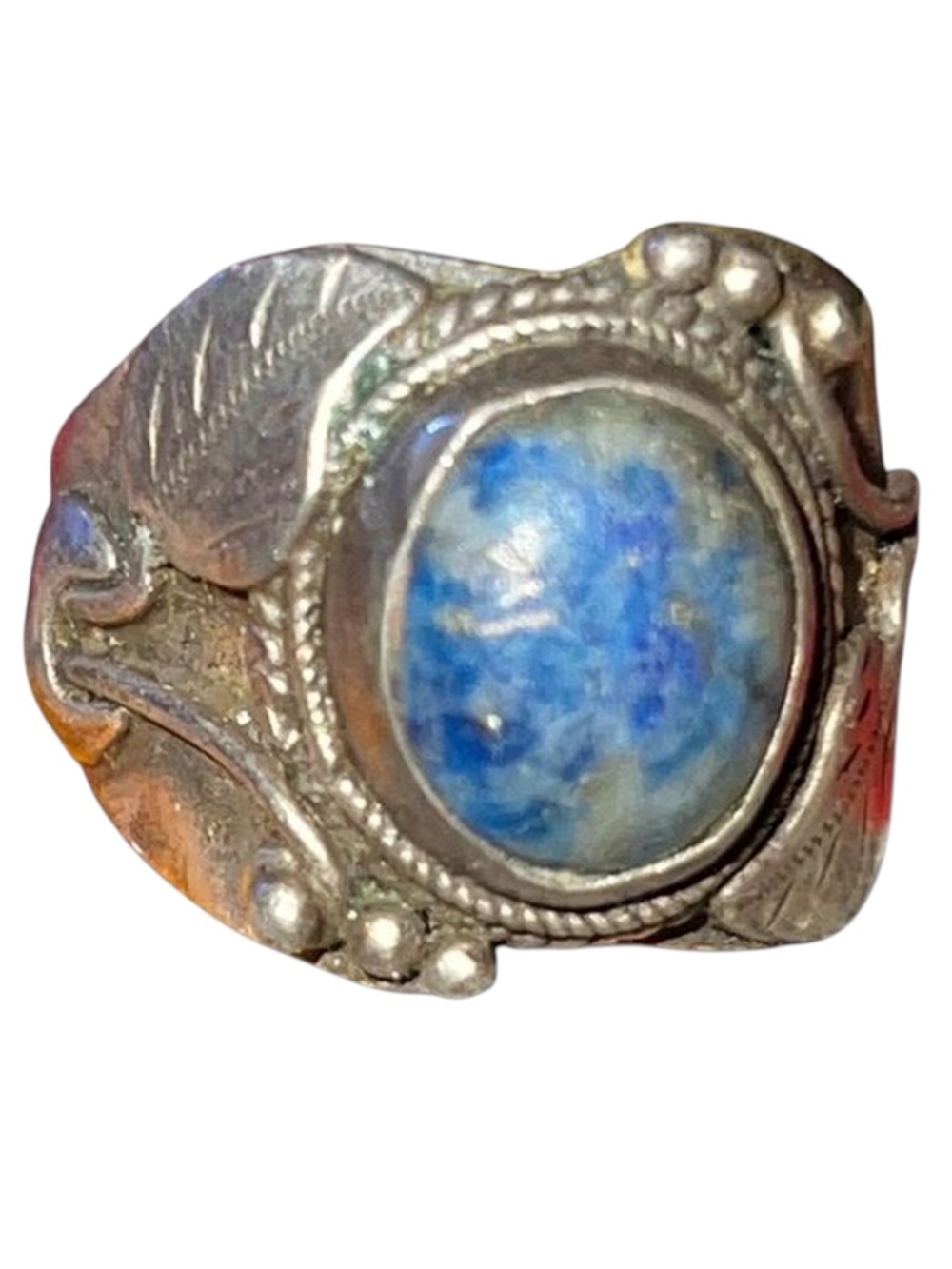 Vintage Native American Sterling Silver Lapis Lazuli Ring size 5